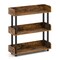 Industrial 3-Tier Bookshelf with Anti-Tipping Kit and Open Storage Shelves